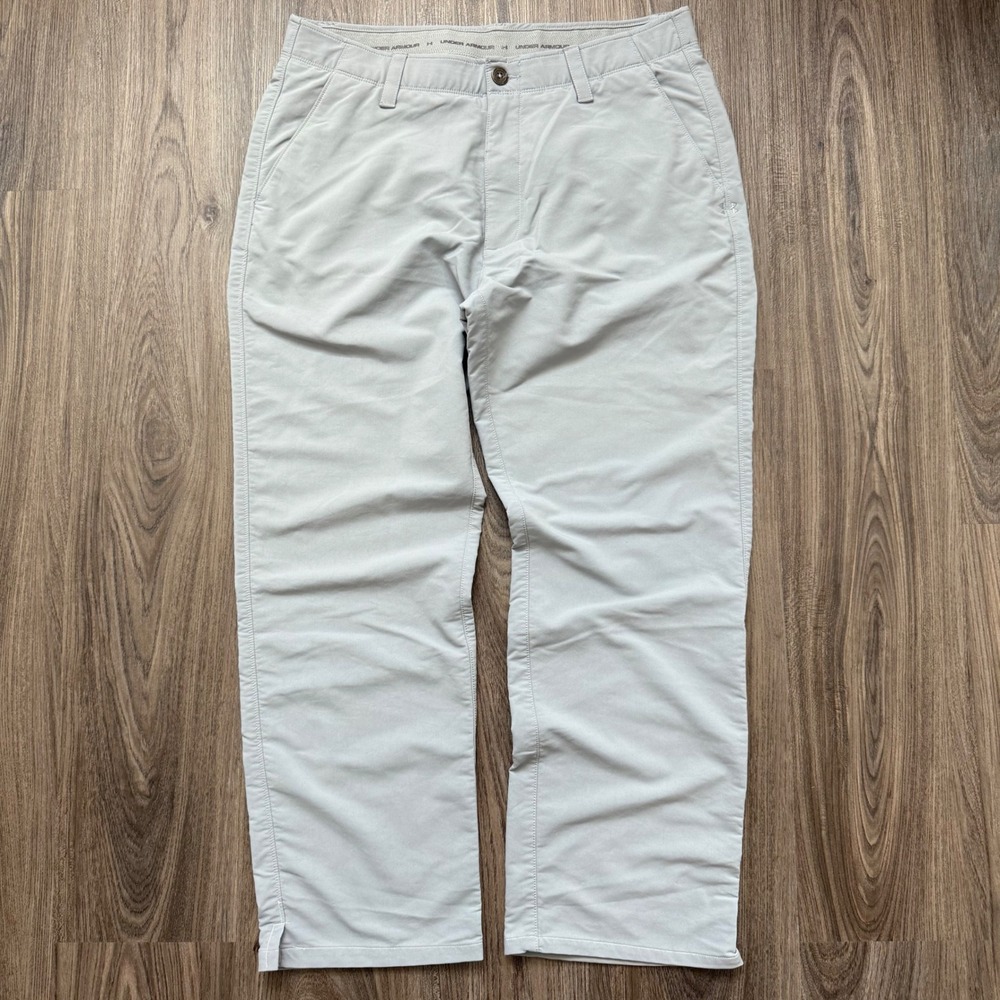 Under Armour Mens Gray Golf Pants Size 34x28 (tag 36x30)Lightweight Athletic - Picture 2 of 11